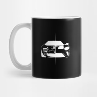 GT40 White Outline Mug